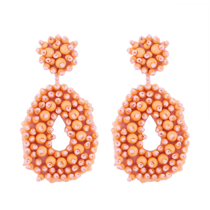 Bohemian Earrings Woven Bead Earrings