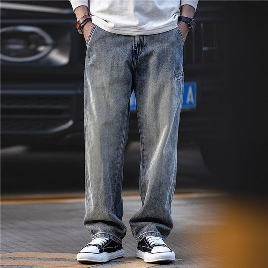 Men's Retro Simple Casual Wide-leg Pants