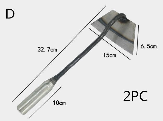 All-manganese Steel Gardening Hand-held Hoe All-steel Hardened Hollow Hoe