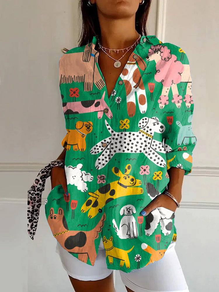 Summer European And American Half Sleeve Shirt Printed 3D Shirt