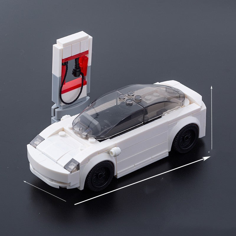 A Tesla Toy Car Piece-together Model Benefits Intelligence