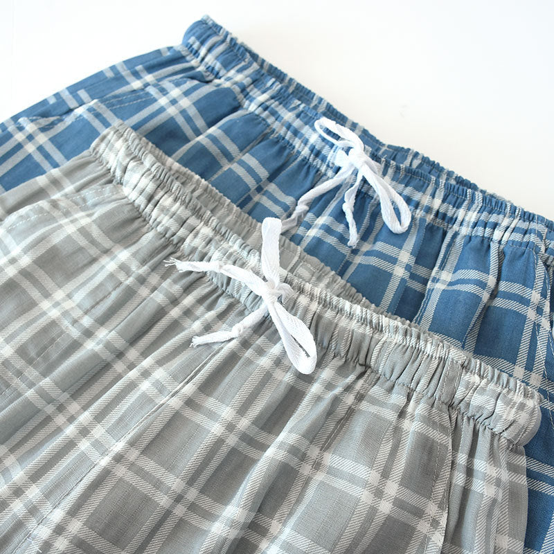 Cotton Cropped Pants Loose Casual Pajama Pants Summer