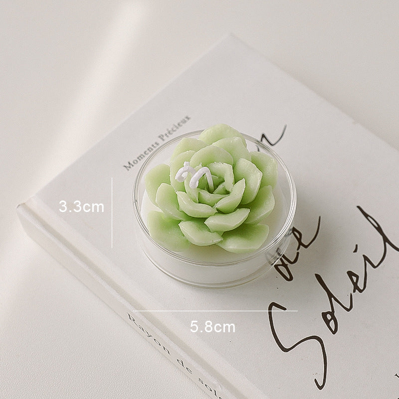 Rose Shape Plant Aromatherapy Candle Creative Decoration
