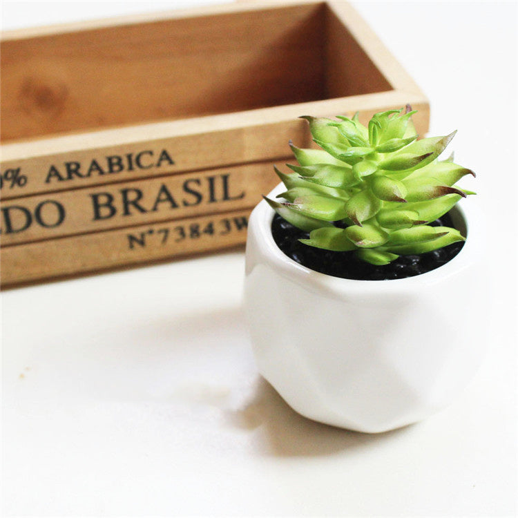 Artificial Succulent Bonsai Creative Ornaments for Home Table Garden Decoration Artificial Plants with Pot