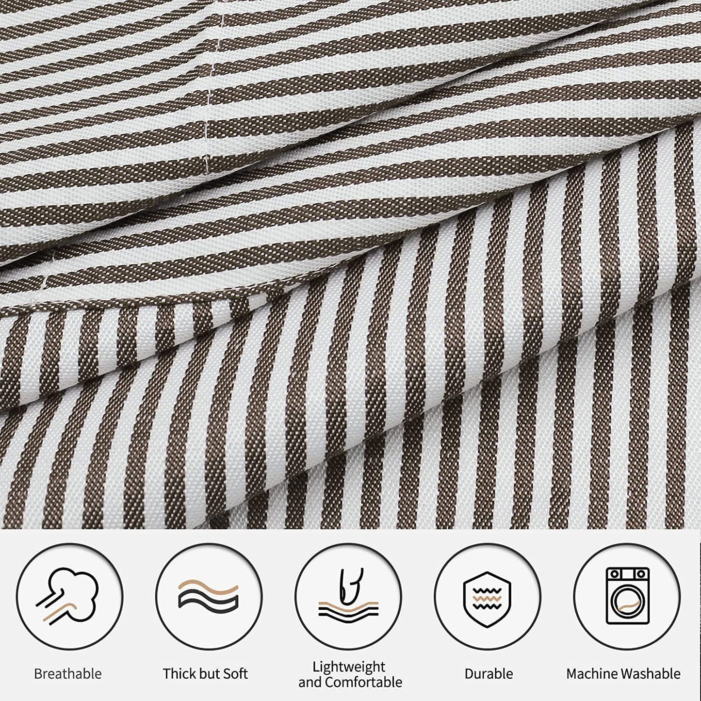 Halter Striped Polyester Restaurant Gardening Apron