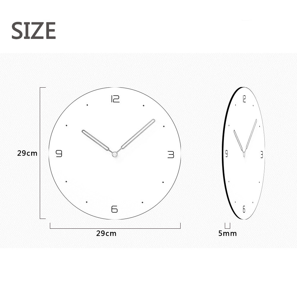 Round wall clock wood crafts