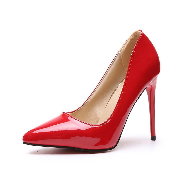 Spring and summer new versatile rubber stiletto Pu single shoe