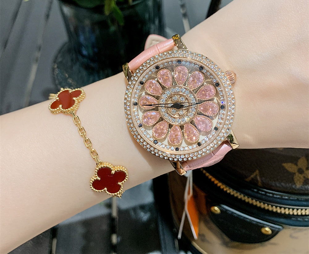 Women's Niche Diamond Luxury Rainbow Watch