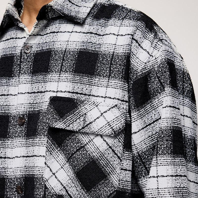 American Plaid Workwear Shirt Coat Shirt