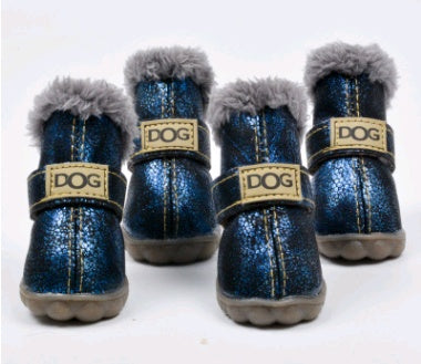Dog Thick Snow Boots | Warm & Waterproof Winter VIP Shoes for Dogs