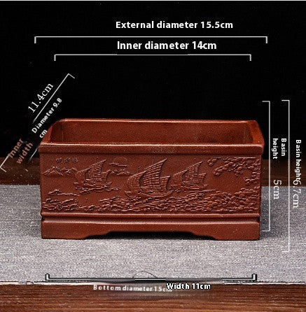 Antique Old Household Desk Flowers And Green Plants Succulent Plant