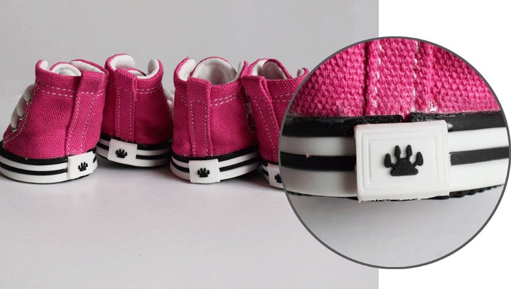 Pet Denim Canvas Shoes | Waterproof & Non-Slip Dog Shoes | Breathable & Comfortable