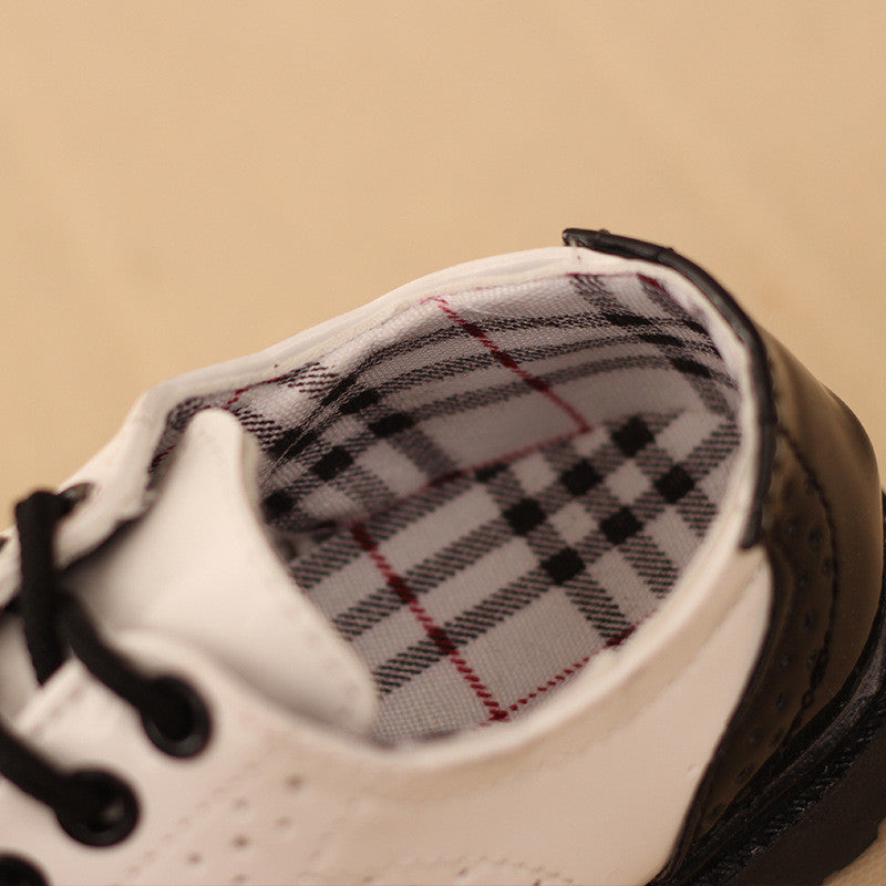 Small Leather Shoes British Style Student Performance Shoe Laces