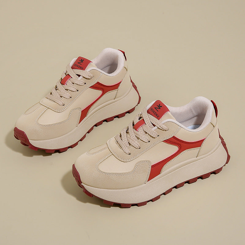 Spring Student Sports Running Leisure Platform Height Increasing Shoes