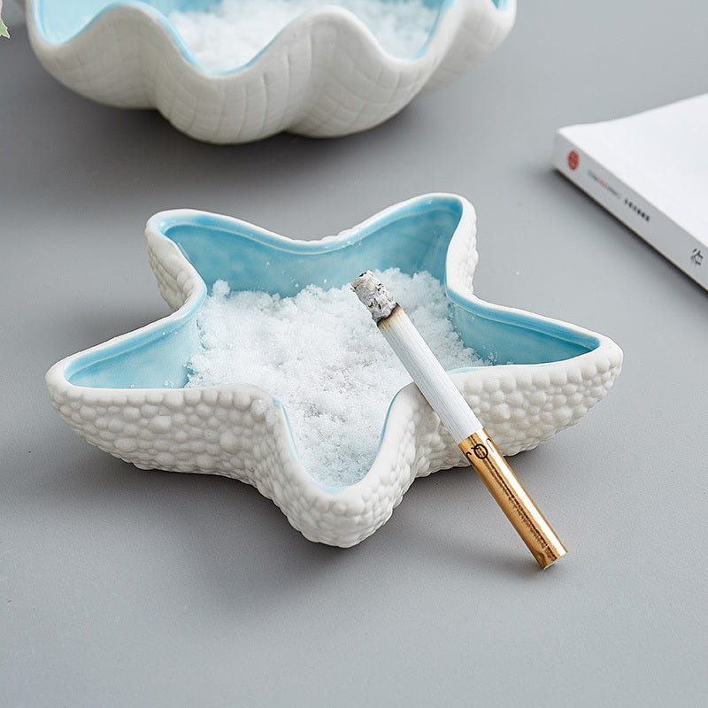 Nordic Wind Ceramic Ashtray Lovely Small Home Furnishings