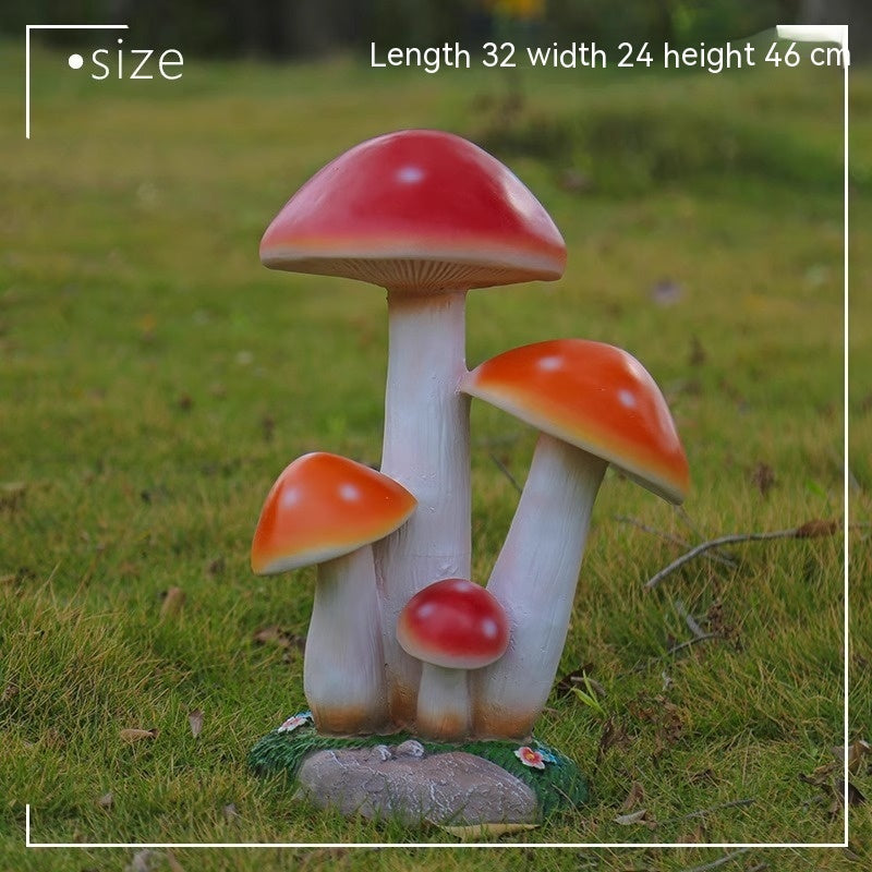 Simulated Mushroom Ornaments For Outdoor Creative Decoration