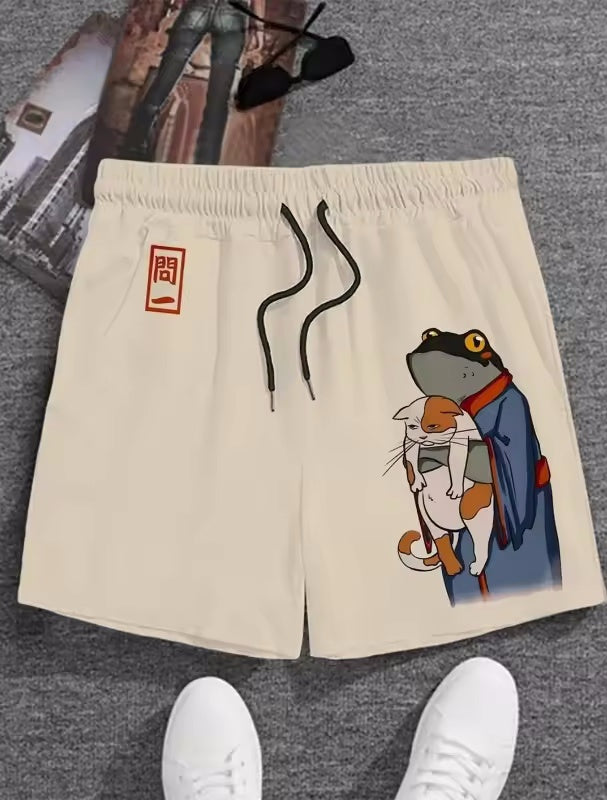 New Men's Plus Size 3D Printed Beach Pants