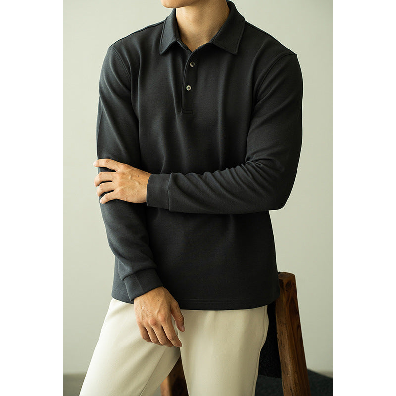 Men's Polo Shirt T-shirt Bottoming Business Casual