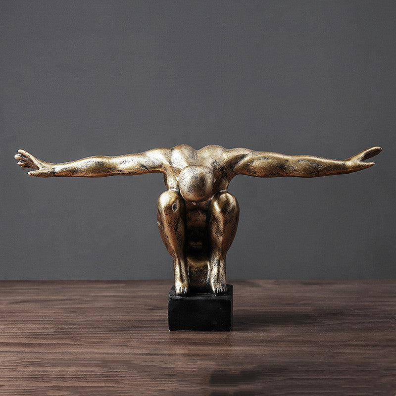 Retro diver character model ornaments