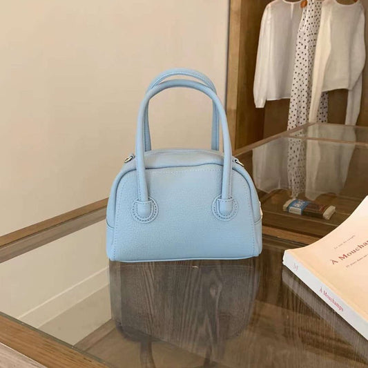 Women's Fashion Simple Lychee Pattern Portable Shoulder Messenger Bag