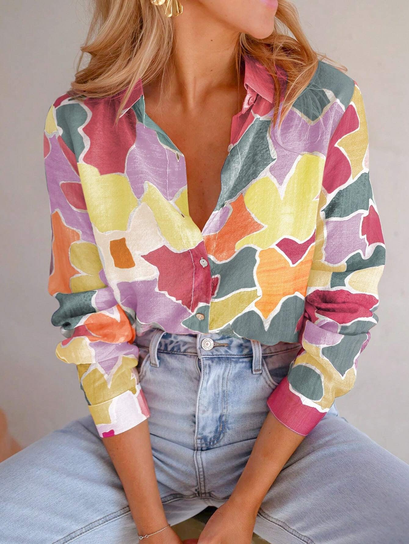 Women's Fashion Casual All-match Short-sleeved Shirt