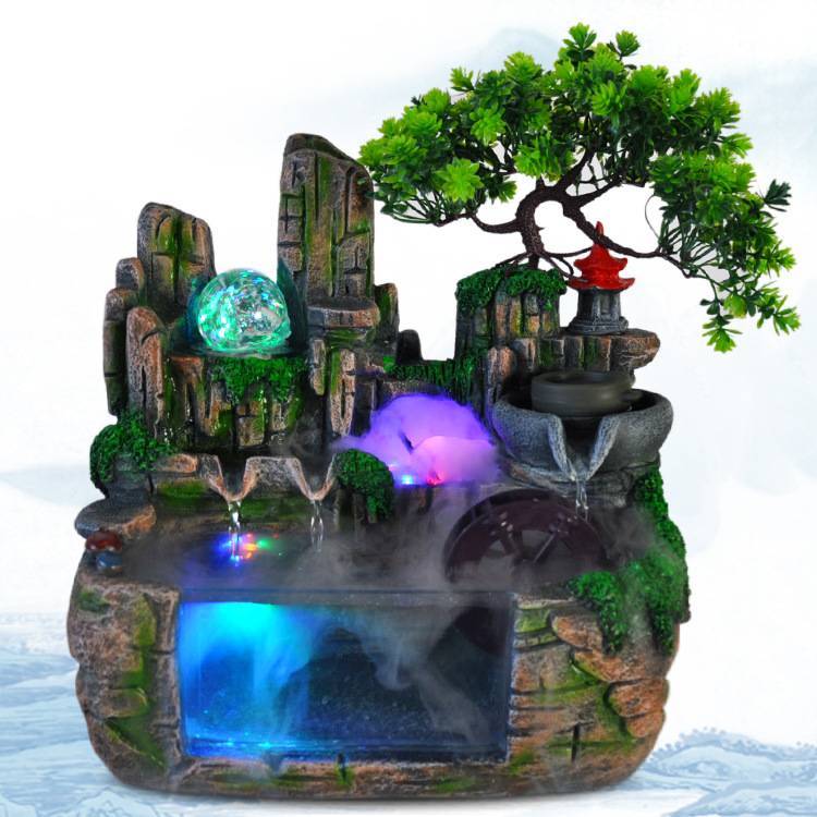 Rockery Fountain Miniature Glass Fish Tank Crafts