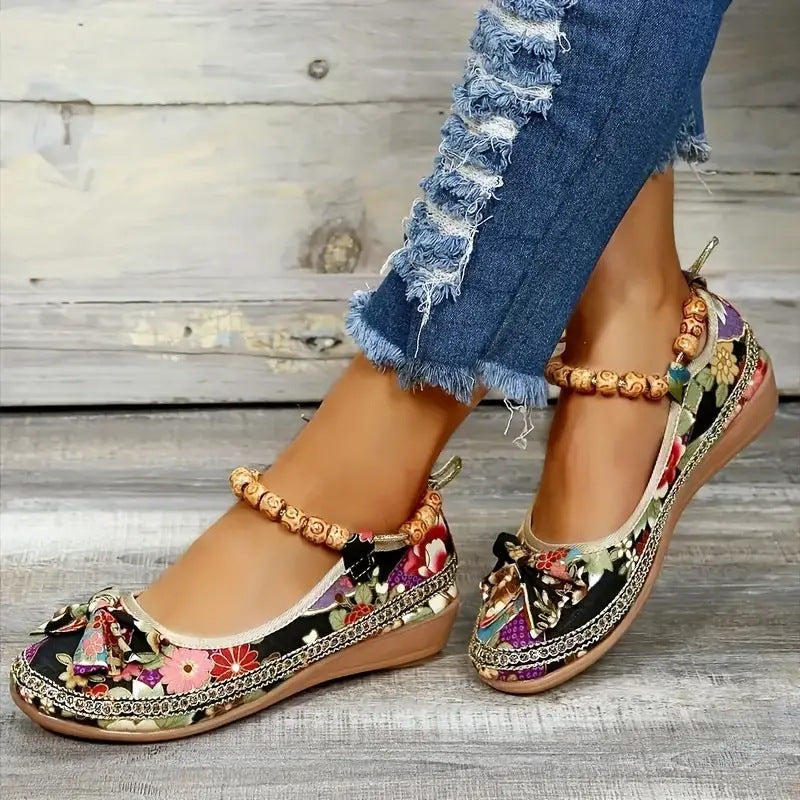 Women's Plus Size Ethnic Style Platform Sandals