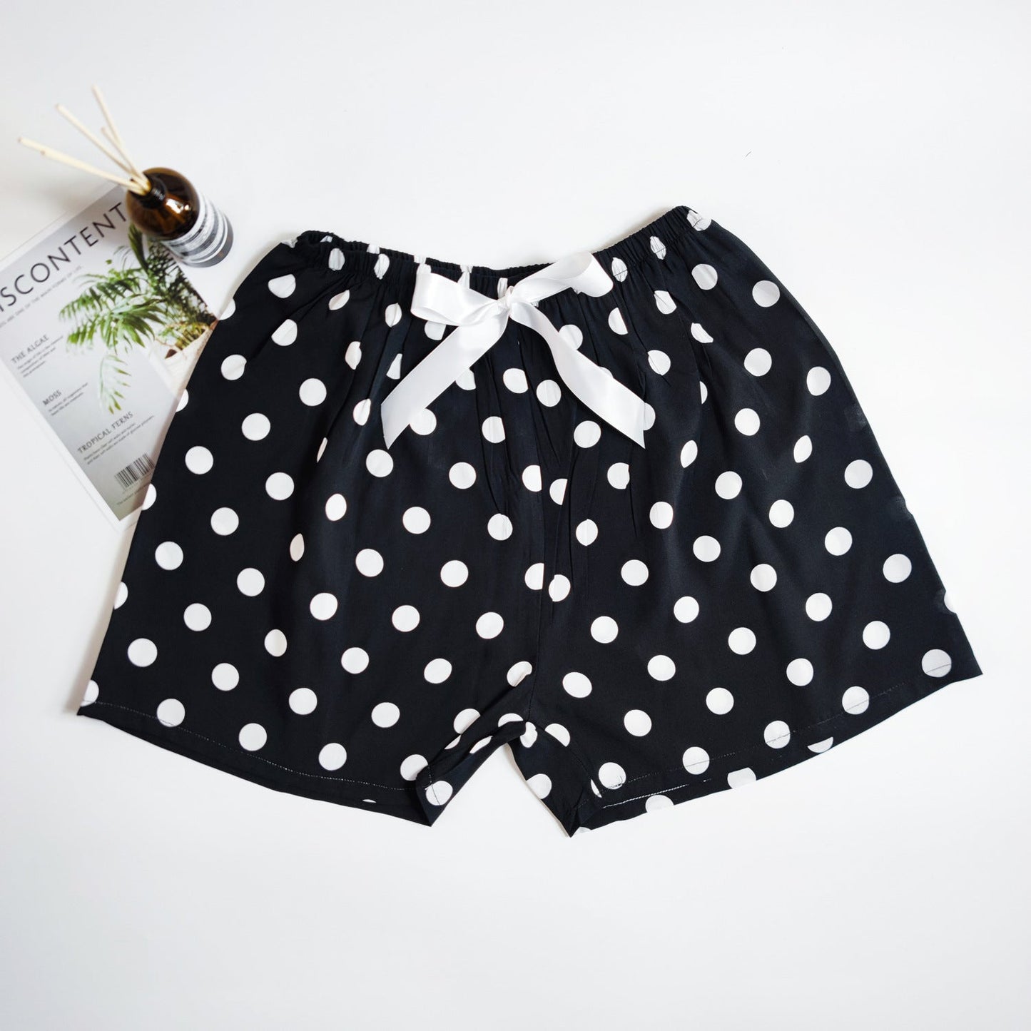 Women's Cotton Silk Shorts Plus Size Homewear Beach Pants