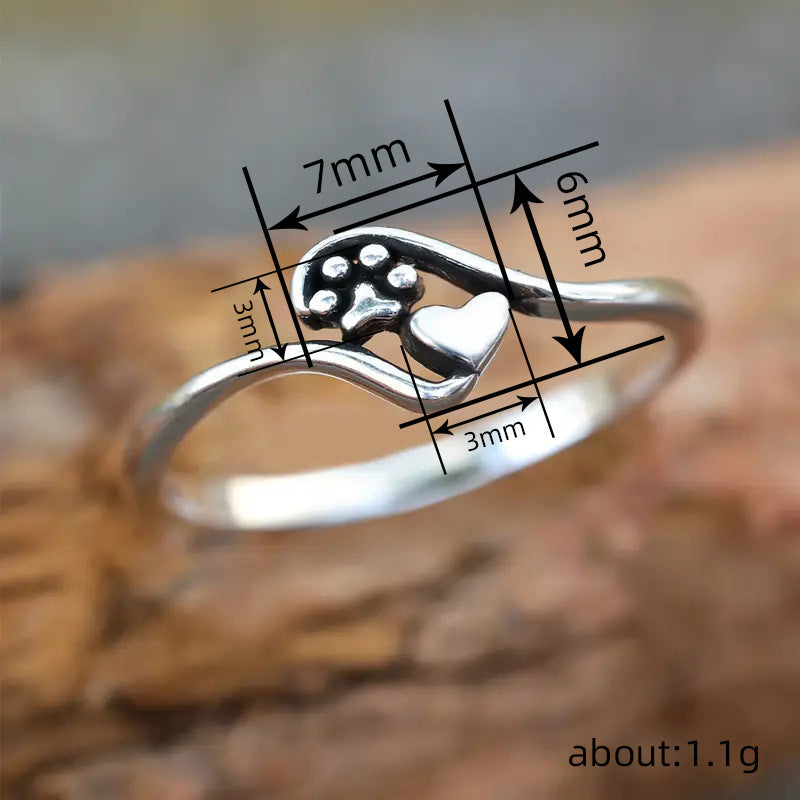 Cat's Paw Love Ring Female Cute Fashion