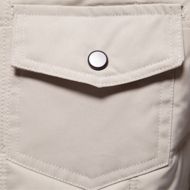 Autumn And Winter New Stand Collar Coat Men's Casual Fashionable Jacket