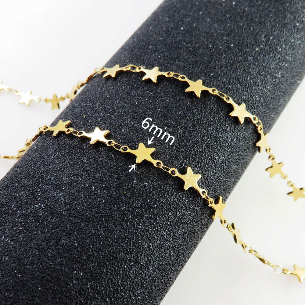 Sweet Cool Hot Girl Stainless Steel Five-pointed Star Necklace