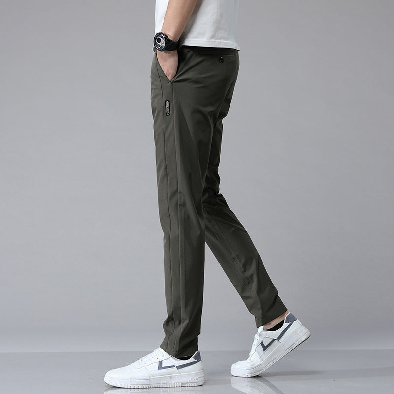 Smooth Full Elastic Force Non-ironing Elastic Sports Pants
