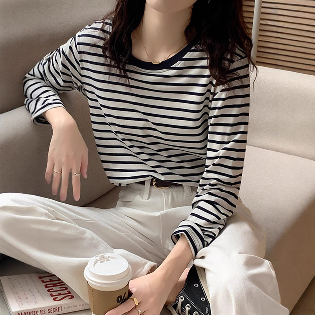 Western Style Inner Wear Long Sleeve Bottoming Shirt Slimming Early Autumn Top