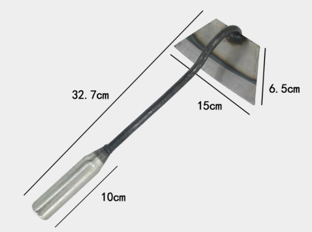 All-manganese Steel Gardening Hand-held Hoe All-steel Hardened Hollow Hoe