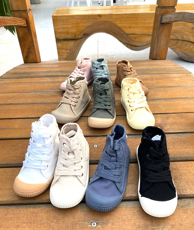 Children's Cloth Soft Bottom Spring And Autumn Korean Style Canvas Shoes
