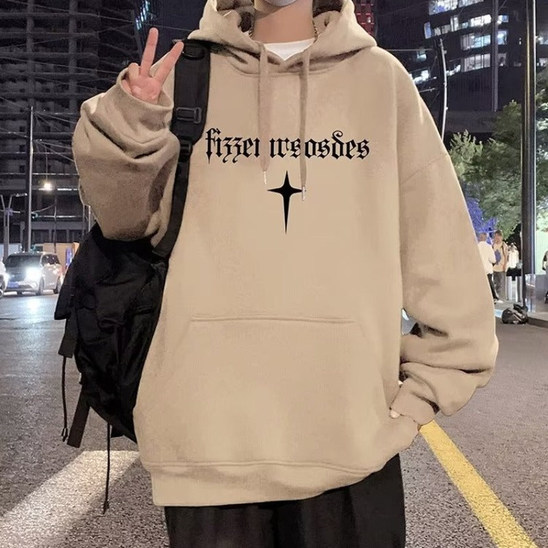 American High Street Print Heavy Hooded Loose