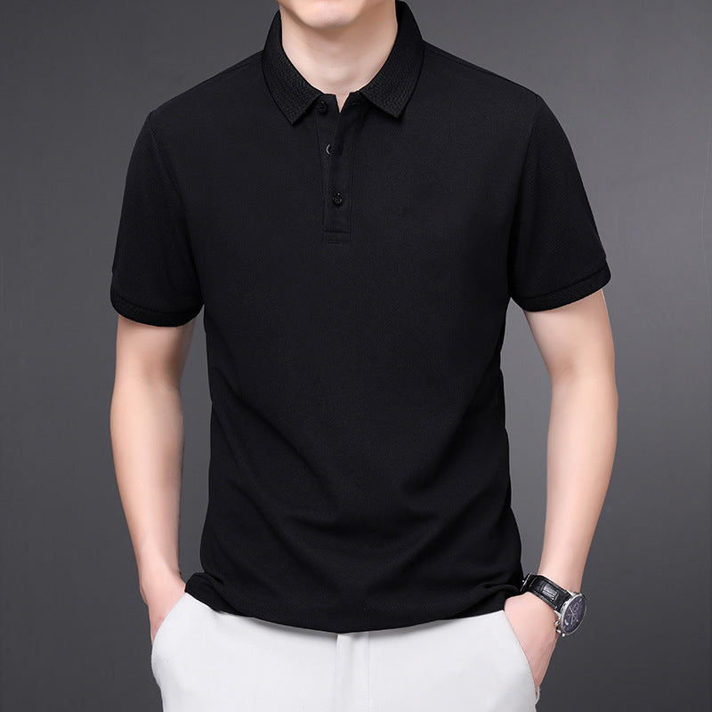 Men's Lapel Short Sleeve Business Half Sleeve