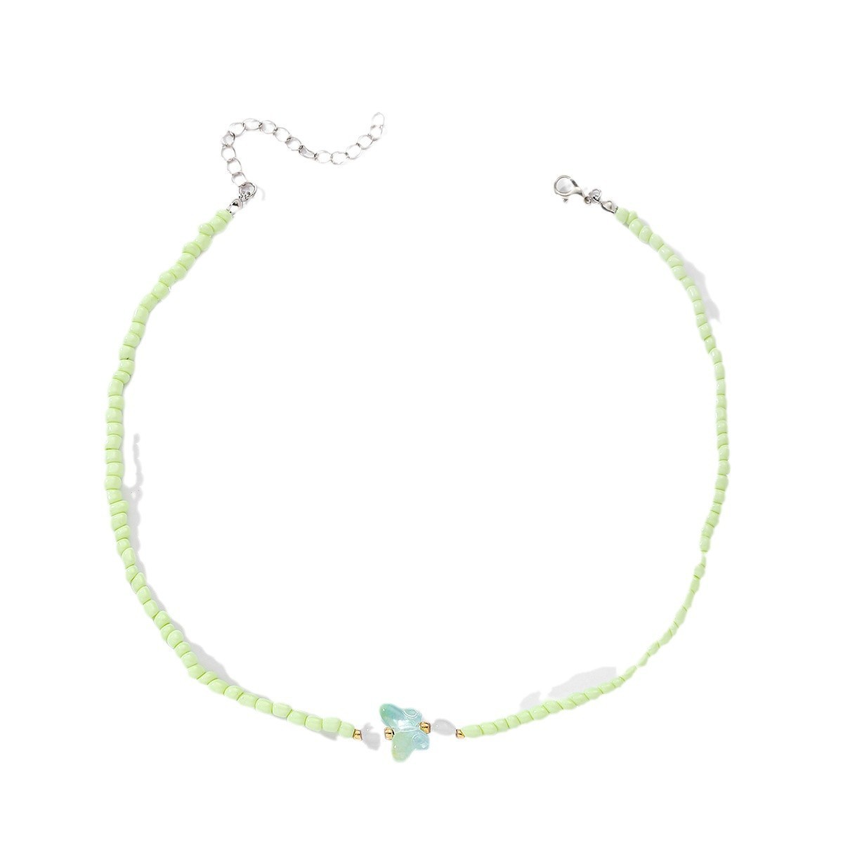 Fashion Resin Beaded Handmade Necklace Butterfly