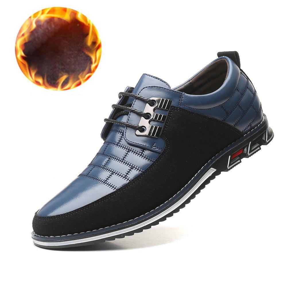 Men's round toe lace-up casual shoes