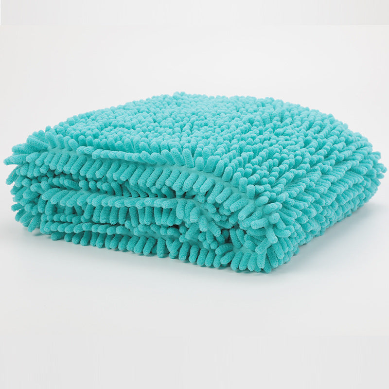 Household Simple Chenille Pet Absorbent Towel