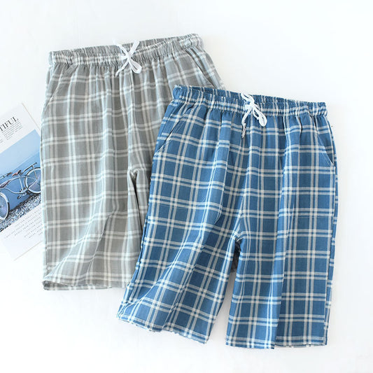 Cotton Cropped Pants Loose Casual Pajama Pants Summer