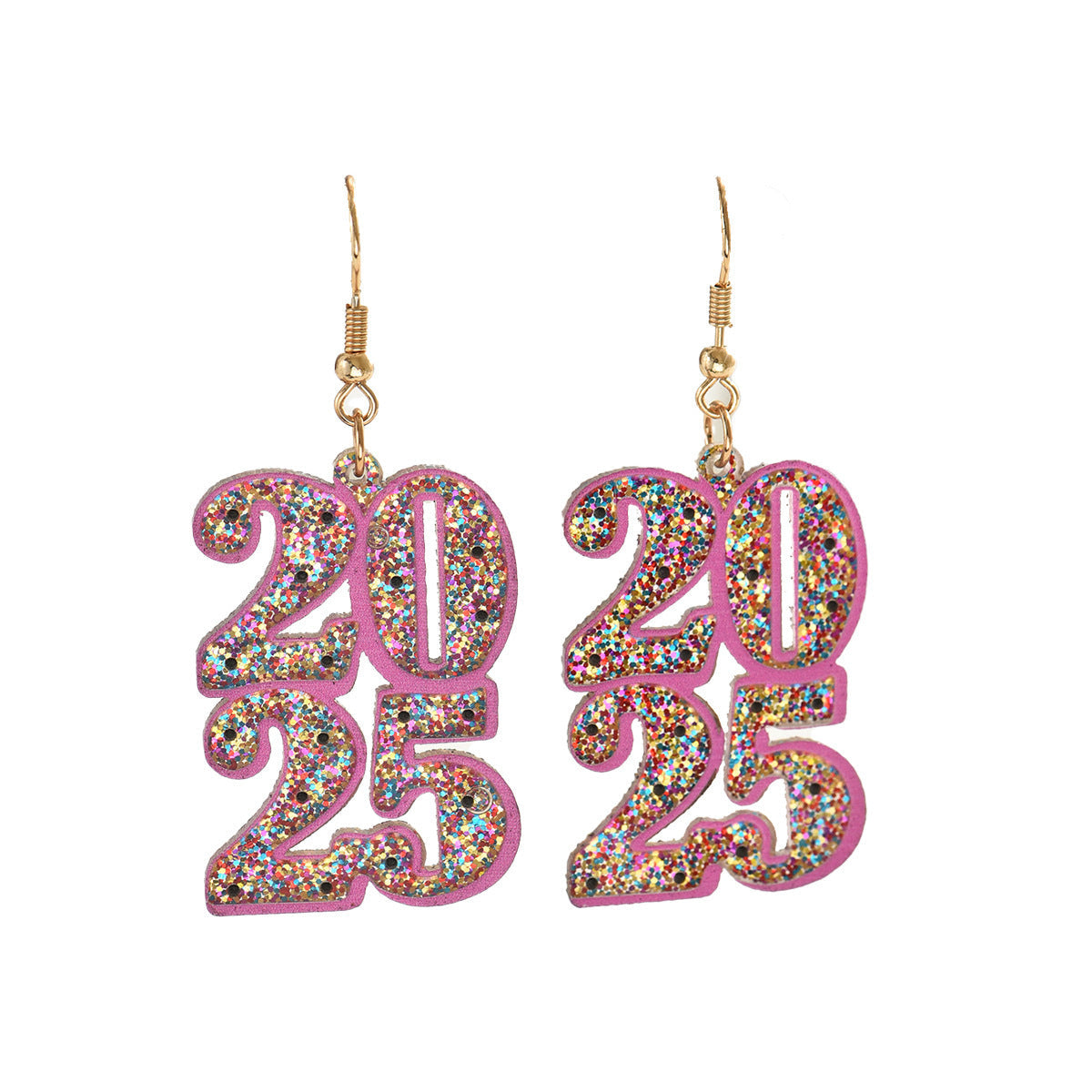 Digital Design Earrings For Women Colorful Oil Necklace