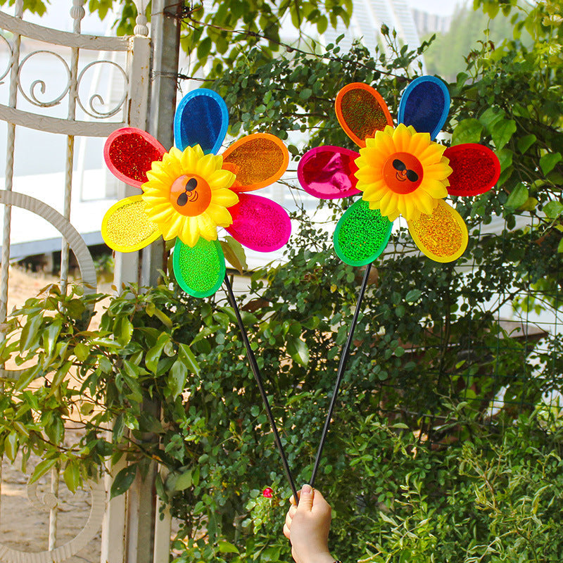 Sequin Sunflower Outdoor Garden Decoration