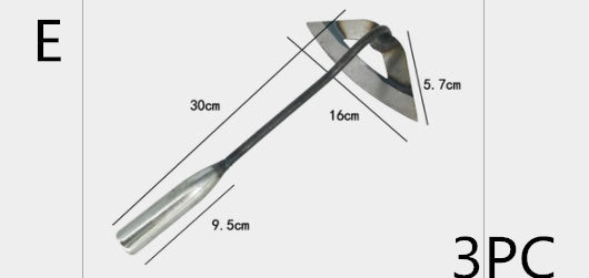 All-manganese Steel Gardening Hand-held Hoe All-steel Hardened Hollow Hoe