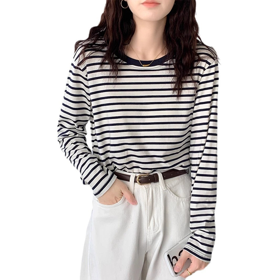 Western Style Inner Wear Long Sleeve Bottoming Shirt Slimming Early Autumn Top