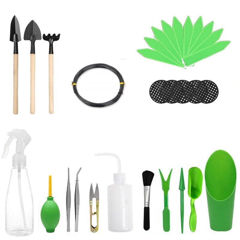 Gardening Tool Set â€?Potted Scissors, Succulent Spray Bottle & Seedling Lifter