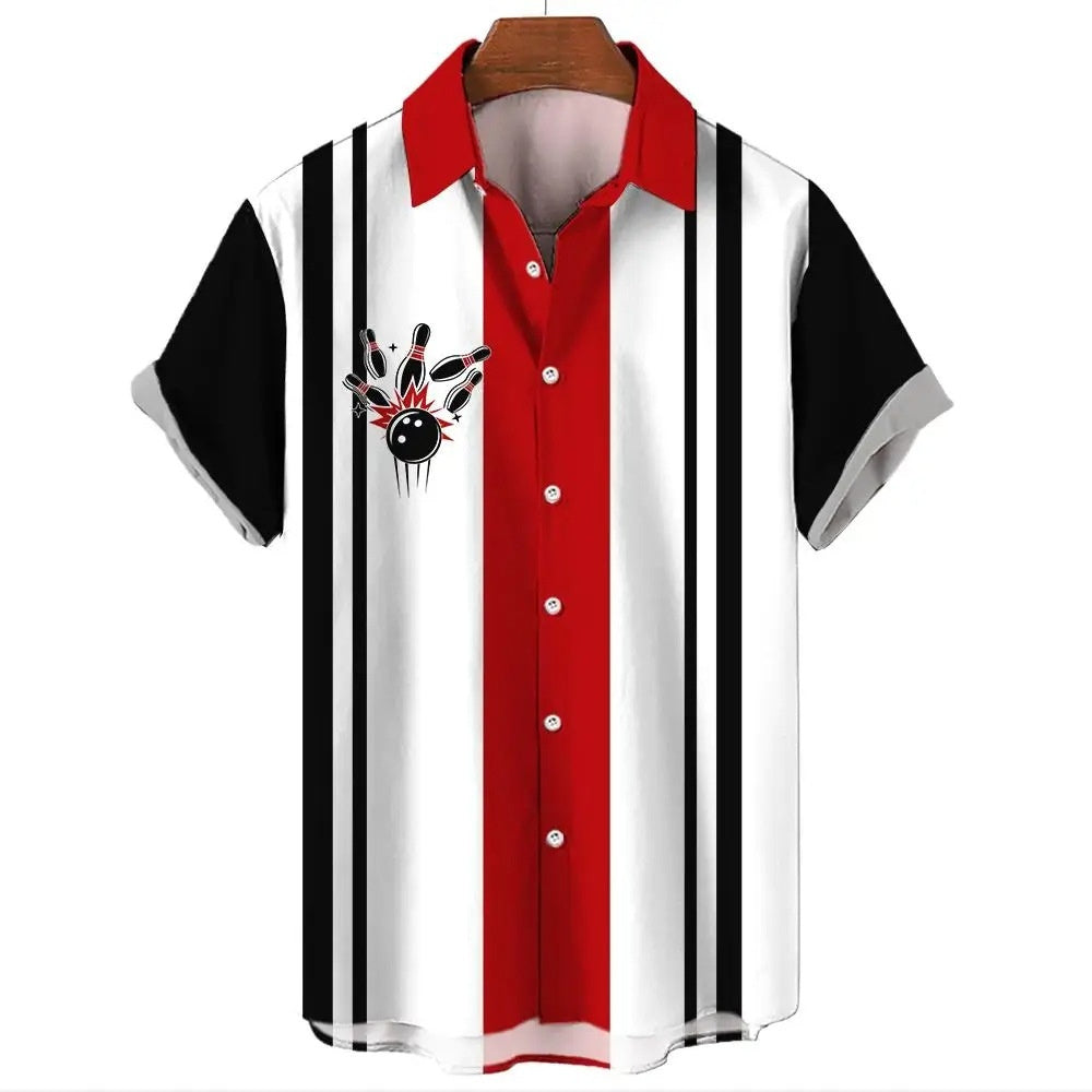 Men's Hawaiian Shirt Casual Button Short Sleeve