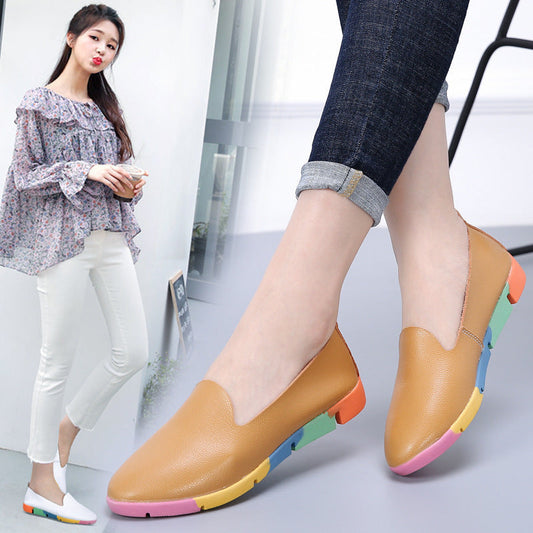 Pointed Shallow Mouth Summer Flat Sole Single Shoe Female