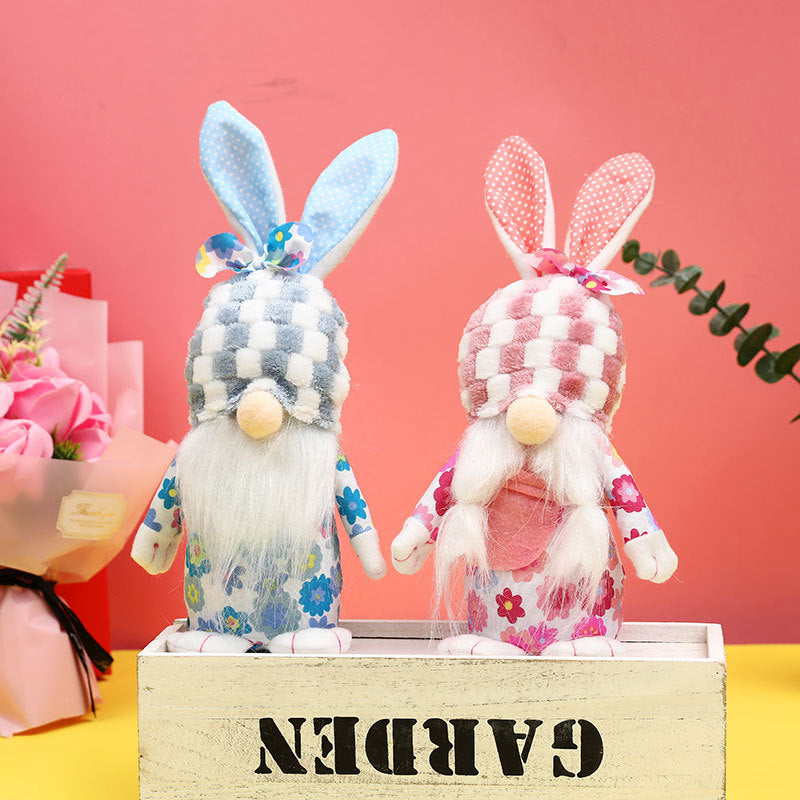 Easter Decorations Plush Cute Rabbit Doll Home Decor Ornaments