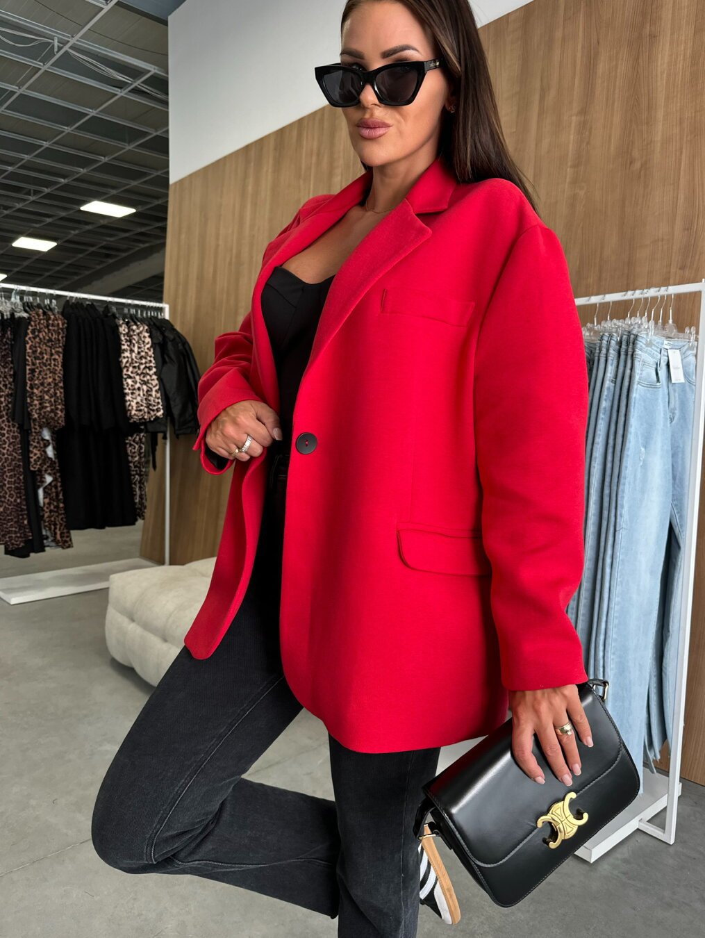 Women's Long-sleeved Suit Collar Top